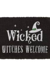 KDMD Black Wicked Witches Welcome Doormat - Spooky Season & Gift Idea - Size: Medium - thumbnail 3