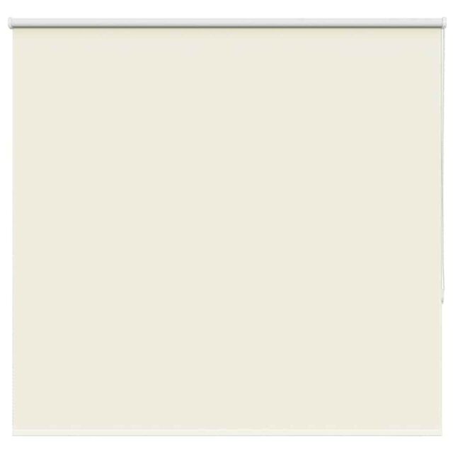 Berkfield Home Roller Blind Blackout Off-White 145x150 cm Fabric Width 141.6 cm Polyester in White - image 1