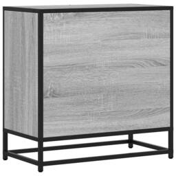 Berkfield Home Bedside Cabinet Grey Sonoma 60x31x60 cm Engineered Wood & Metal - Size: 60 x 31 x 60 cm - thumbnail 7