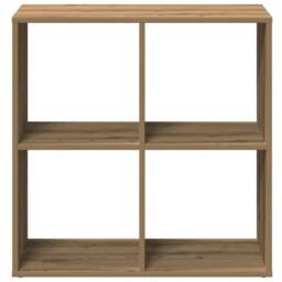 Berkfield Home Room Divider Bookcase Artisan Oak 69.5x29x69.5 cm Engineered Wood in Brown - thumbnail 6