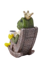 H&O Direct Frog Prince Figurine Resin Tabletop Ornament in Green - thumbnail 5