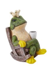 H&O Direct Frog Prince Figurine Resin Tabletop Ornament in Green - thumbnail 4