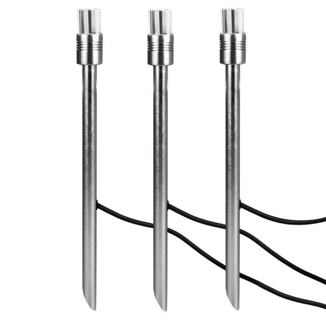 Netlighting Ambleside Starter Kit including 3 x 12V Ambient Lights & 3 x Spikes IP54 in Grey - image 1