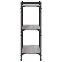 Berkfield Home Bookcase 3-Tier Grey Sonoma 80x30x86 cm Engineered Wood - Size: 80 x 30 x 86 cm - thumbnail 5