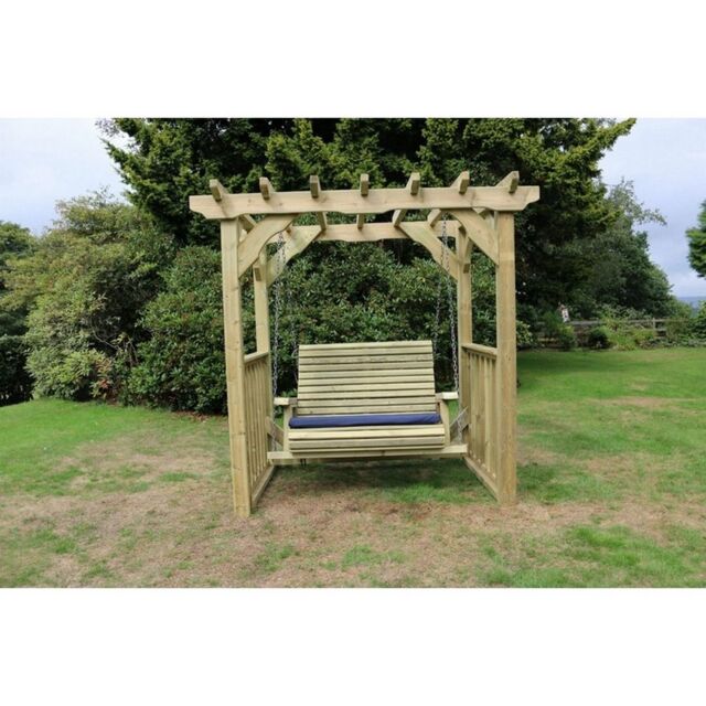 Churnet Valley Garden Furniture Ltd Ophelia Swinging Chair Hammock - Sits 2, Min. Assembly Required in Brown - image 1