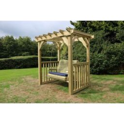 Churnet Valley Garden Furniture Ltd Ophelia Swinging Chair Hammock - Sits 2, Min. Assembly Required in Brown - thumbnail 3