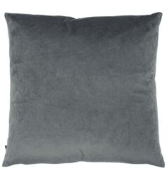 Ashley Wilde Nash Embroidered Satin Jaquard Cushion in Dark Grey - thumbnail 2
