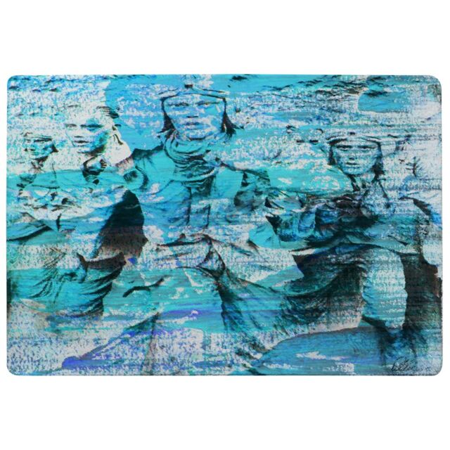 Benjamin Tate Design Battle Of Britain Men Marching Rug in Natural - Size: Large - image 1