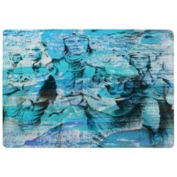 Benjamin Tate Design Battle Of Britain Men Marching Rug in Natural - Size: Large - thumbnail 1