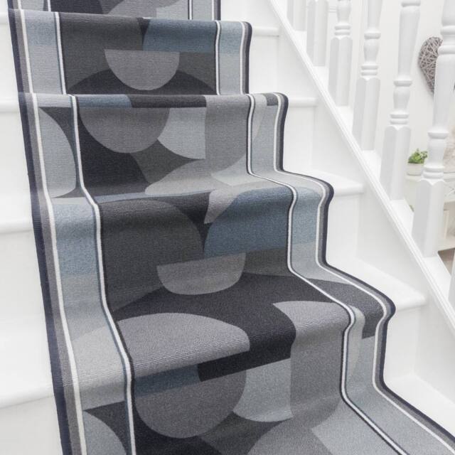 runrug Stair Runner Carpet - Durable, Non-Slip, 5.4mm - 'Malis' in Dark Grey - Size: 80 cm x 450 cm - image 1