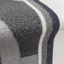 runrug Stair Runner Carpet - Durable, Non-Slip, 5.4mm - 'Malis' in Dark Grey - Size: 80 cm x 450 cm - thumbnail 2