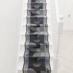 runrug Stair Runner Carpet - Durable, Non-Slip, 5.4mm - 'Malis' in Dark Grey - Size: 80 cm x 450 cm - thumbnail 4