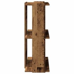Berkfield Home Bookcase 3-Tier Old Wood 60x30x80 cm Engineered Wood in Brown - Size: 60 x 30 x 80 cm - thumbnail 5