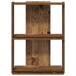 Berkfield Home Bookcase 3-Tier Old Wood 60x30x80 cm Engineered Wood in Brown - Size: 60 x 30 x 80 cm - thumbnail 4