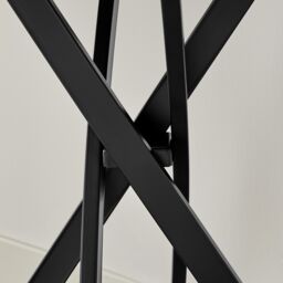 FurnitureboxUK Leonardo Black Wood Veneer Console Table - thumbnail 4