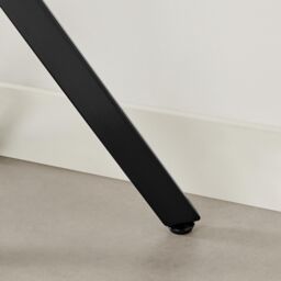 FurnitureboxUK Leonardo Black Wood Veneer Console Table - thumbnail 5