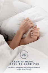 Snuggledown 1 Pack Retreat Hungarian Goose Down Soft Support Pillows in White - thumbnail 7