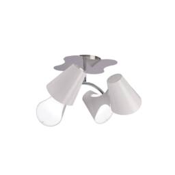 Netlighting Ora Ceiling 2 Arm 4 Light E27 Gloss White White Acrylic Chrome