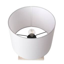 Wyld and Coco Table Lamp - Multicolour Ceramic Rainbow Base with Drum Shade - thumbnail 4