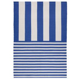 Furn Deck Stripe Printed Indoor/Outdoor Rug in Blue - Size: 120 cm x 170 cm - thumbnail 2