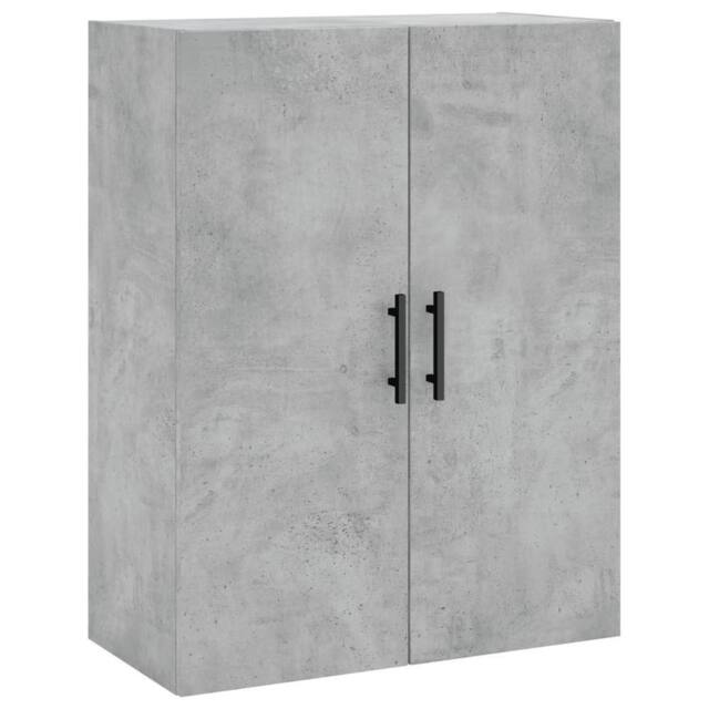Berkfield Home Wall Mounted Cabinet Concrete Grey 69.5x34x90 cm - image 1