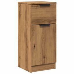 Berkfield Home Sideboard Artisan Oak 30x30x70 cm Engineered Wood in Brown - Size: 30 x 30 x 70 cm - thumbnail 2