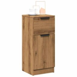 Berkfield Home Sideboard Artisan Oak 30x30x70 cm Engineered Wood in Brown - Size: 30 x 30 x 70 cm - thumbnail 4
