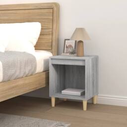 Berkfield Home Bedside Cabinet Grey Sonoma 40x35x50 cm - Size: 40 x 35 x 50 cm - thumbnail 3