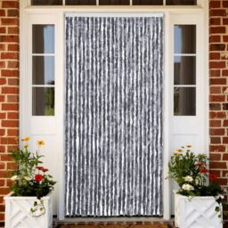 Berkfield Home Insect Curtain Silver 100x220 cm Chenille