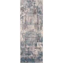 Livabliss Ankara - Abstract Blue Beige Modern Marble Living Dining Bedroom Rug - Size: 80 cm x 220 cm - thumbnail 2