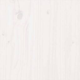 Berkfield Home Beautiful Bed Frame White Solid Wood 140x190 cm - thumbnail 8