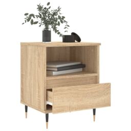 Berkfield Home Bedside Cabinets 2 pcs Sonoma Oak 40x35x50 cm Engineered Wood in Brown - Size: 40 x 35 x 50 cm - thumbnail 4