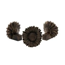 Jardinopia Daisy Plant Pot Feet - Set of 3 - L7 x W8 x H8 cm in Bronze - thumbnail 1
