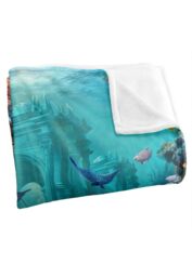 JQ Licensing En Aquatic Realm Mermaid Silky Touch Super Soft Throw Blanket 152 X 127 cm in White - thumbnail 3