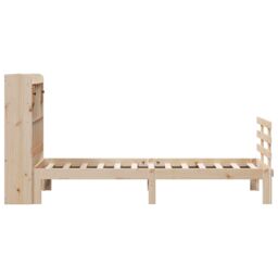 Berkfield Home Bookcase Bed without Mattress 90x200cm Solid Wood Pine in Brown - Size: 90x200 cm - thumbnail 5