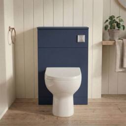 Balterley Contemporary Compact WC Toilet Unit 500mm, Dark Blue - thumbnail 6