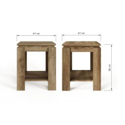 GFW Canyon Lamp Table in Light Oak - thumbnail 8