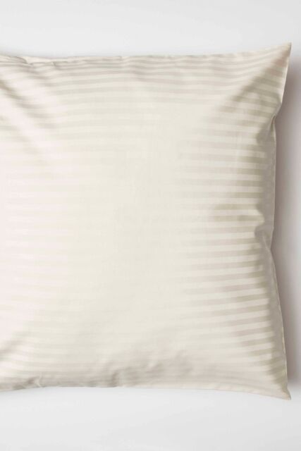 Belledorm Hotel Suite Satin Stripe 540 Thread Count Continental Pillowcase in Ivory - image 1