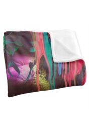 Reinders Jungle Gorilla & Butterfly Silky Touch Super Soft Throw Blanket 152 X 127 cm in White - thumbnail 3