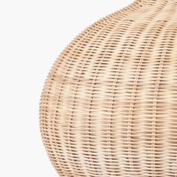 Ruma Rattan Dome Pendant Ceiling Light in Natural - thumbnail 4