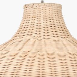 Ruma Rattan Dome Pendant Ceiling Light in Natural - thumbnail 3