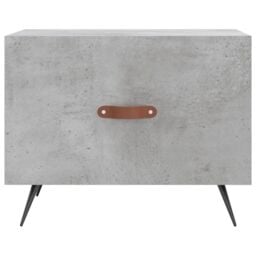 Berkfield Home Coffee Table Concrete Grey 50x50x40 cm Engineered Wood - Size: 50 x 50 x 40 cm - thumbnail 5