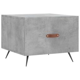 Berkfield Home Coffee Table Concrete Grey 50x50x40 cm Engineered Wood - Size: 50 x 50 x 40 cm - thumbnail 2