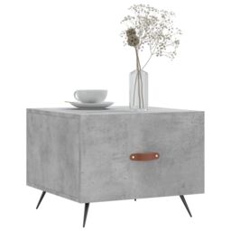 Berkfield Home Coffee Table Concrete Grey 50x50x40 cm Engineered Wood - Size: 50 x 50 x 40 cm - thumbnail 3