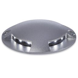 Netlighting LED 12 Light 4 Way Walkover Recessed Light Aluminium White IP67 in Grey