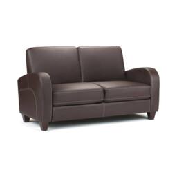 Cheshire Premium Stylish Chestnut Brown Vivo 2 Seater - thumbnail 1