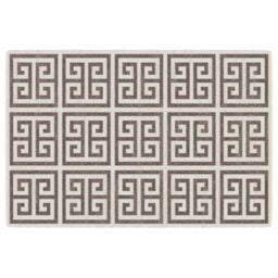 Berkfield Home Indoor & Outdoor Rug Short Pile Multicolour 120x180 cm Anti Slip in Brown - Size: Medium - thumbnail 2