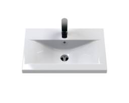 Balterley Floor Standing 2 Door Vanity Unit - Mid-Edge Basin 600mm, Satin Dark Grey - thumbnail 6