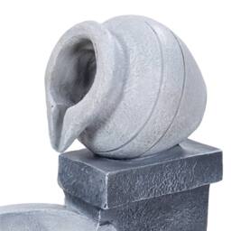 Living and Home Solar-Operated Garden Fountain for Outdoor Landscaping in Grey - thumbnail 8