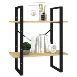 Berkfield Home 2-Tier Book Cabinet 60x30x70 cm Solid Pine Wood in Brown - Size: 60 x 30 x 70 cm - thumbnail 4